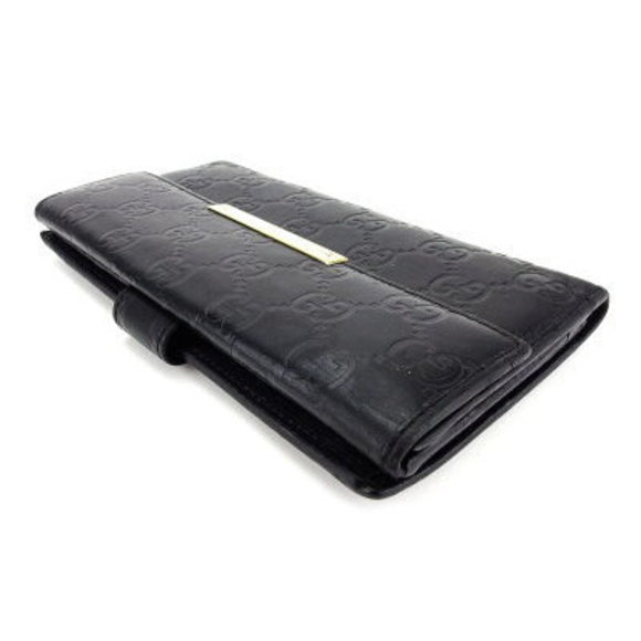 Gucci Wallet Long Guccissima Black Leather Accessory - Picture 4 of 6